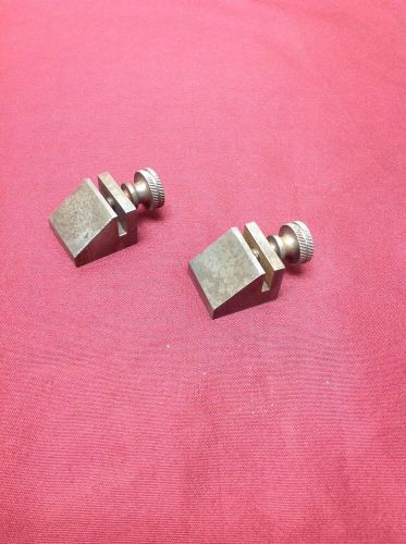Vintage pair of key seat rule clamps! no maker name, starrett? nice! for sale