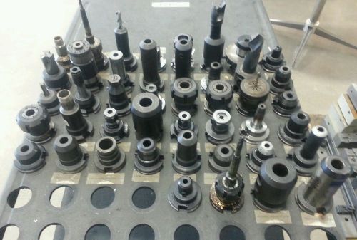 LOT OF 44 CAT 40 TOOL HOLDERS CNC MACHING MILLING HAAS TOOLING