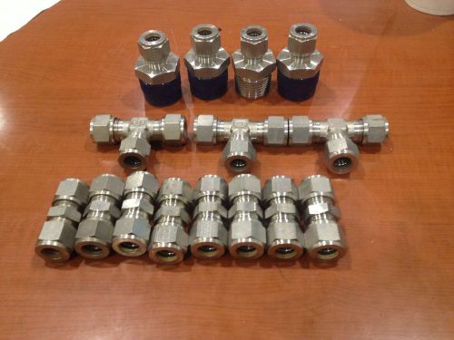 GYROLOK ASSORTED 1/2&#034; SS316 FITTINGS