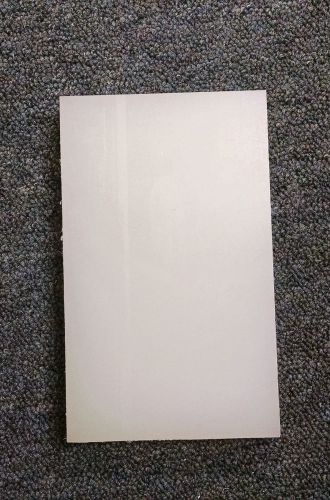 Plastic white delrin / acetal block 6&#034; wide  x 9-5/8&#034; long  x 1-1/4&#034; thick for sale