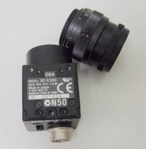 Sony XC-ES50  CCD Machine Vision Camera With Lens