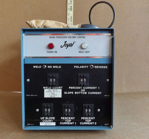 Joyal Micro Processing Welding Control Model 85MUDC, Ser. 78630