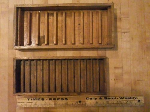 2 Wooden Boxes-Used to Hold Drill Bits or Cutters......