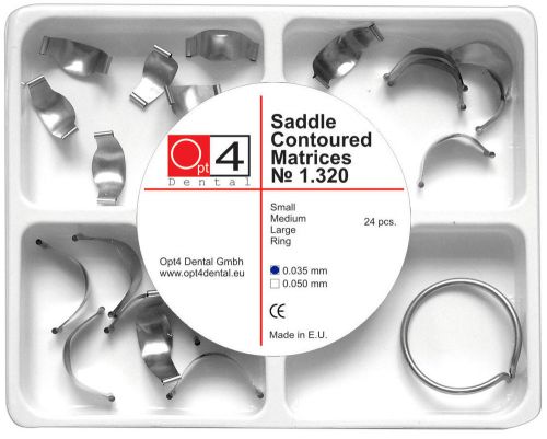 Dental amalgam composite resin saddle contoured steel matrices with clamp for sale