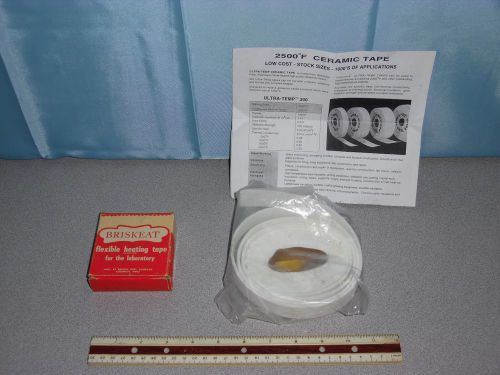 Briskeat Laboratory Flexible Heat Tape 1/2&#034; x 2 &#039; BIH-2.5 and Ceramic Tape