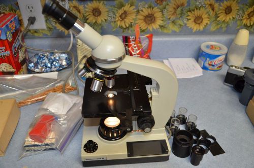 Bausch Lomb KHS 409788 Microscope 4 Objectives w/Acessories