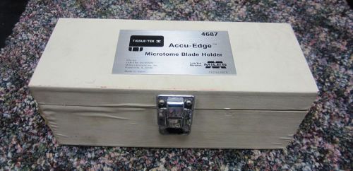 TISSUE TEK III  ACCU-EDGE MICROTOME BLADE HOLDER # 4687 ( 2nd holder included)