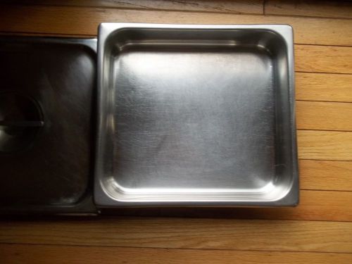 Polarware S3202 Stainless Steel Pan Approx. 14 X 13 X 2.5&#034; With Lid
