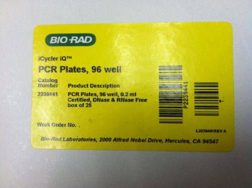 Bio-Rad PCR plates, 96 well.