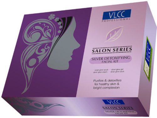 Vlcc silver facial kit  set  of six scrub, gel, cream, face pack for sale