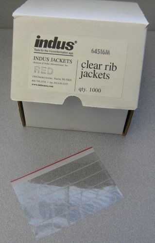 Microseal Indus Microfilm Jackets 5 Channel 16mm Metric Red Stripe CR-64516M