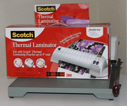 Scotch Thermal Laminator 3M TL901 (Scrapbooking Photos ID Cards Plastic Sheets)