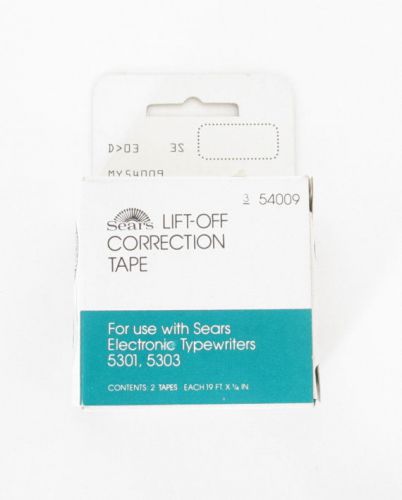 Sears Brand LiftOff Correction Tape 54009 for Electric Typewriters 5301 and 5303