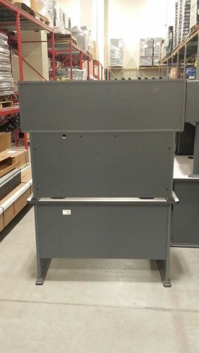 BUSH FURNITURE SERIES C WORK STATION WITH OVERHEAD UNIT
