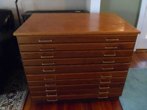 FLAT MAP CHEST/ FILE...VINTAGE DRAFTING FURNITURE
