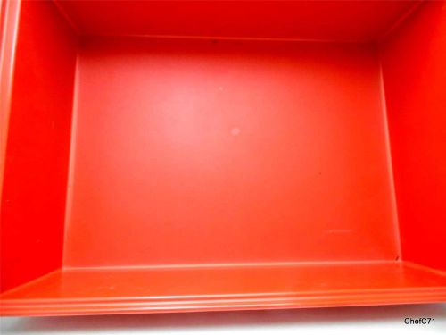 HERMAN MILLER CO/STRUC &#039;B&#039; DRAWER RED PLASTIC REPLACEMENT DRAWER 20.5X15X5.5&#034;