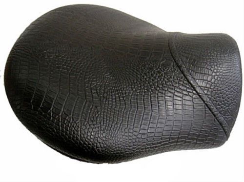 Black croc vinyl saddle stool for sale