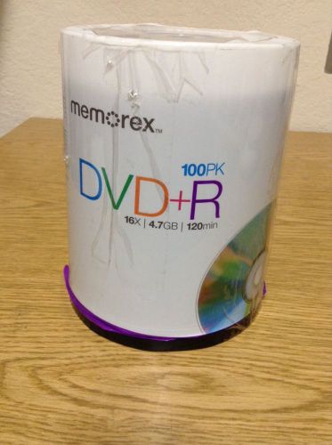 Memorex DVD Recordable Media - DVD+R - 16x - 4.70 GB - 100 Pk - 120m B50