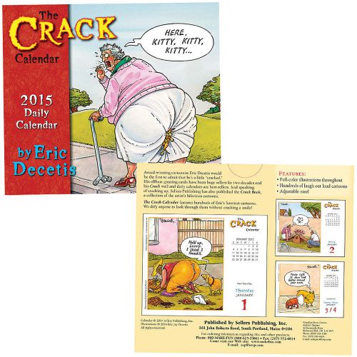 NEW Crack 2015 Daily Calendar - Eric Decetis&#039;s Funniest Cartoons