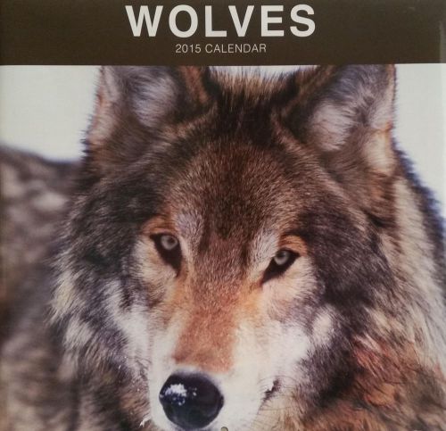 2015 WOLVES Wall Calendar NEW SEALED Scenic Wild Animals in Nature