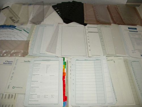 Franklin covey classic 7-ring planner binder organizer refill page accessory lot for sale