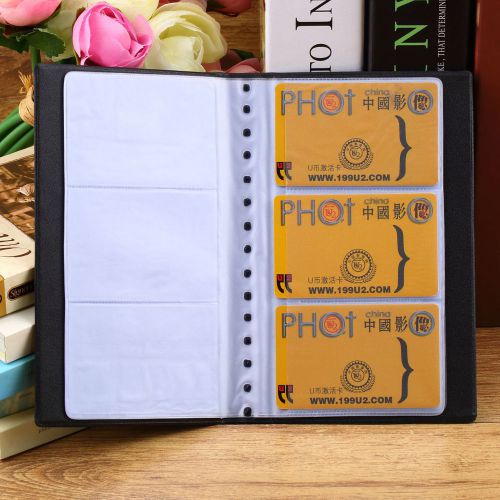 120 Sheets Business Name ID Bank Credit Cards Holder Book Case Organizer FO