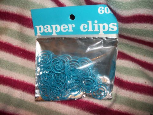 Swinton Avenue Trading Blue Circular Shaped Paper Clips, 60 count