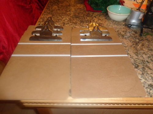 Lot Of 6 Hardboard Clipboards UNIVERSAL Clip - 9 x 12.5 Inches NEW