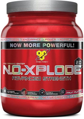 BSN NO-XPLODE 2.0 Fruit Punch 2.48 lb 50 Servings Pre-Workout Energy Lift Gym