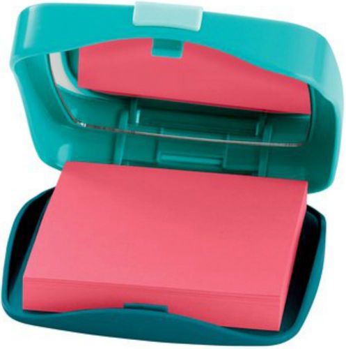 Post-it® Note Dispenser Compact Mirror 3 in x 3 in Notes Included Sticky Notes