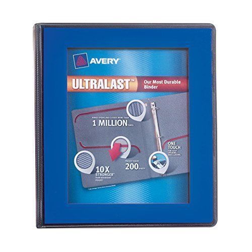 Avery ultralast one touch slant ring view binders - 1&#034; binder (ave79740) for sale