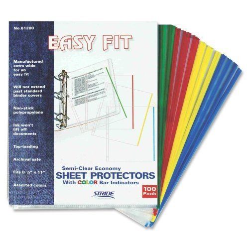 Stride easy fit semi-clear sheet protectors - 20 sheet capacity - (stw61200) for sale