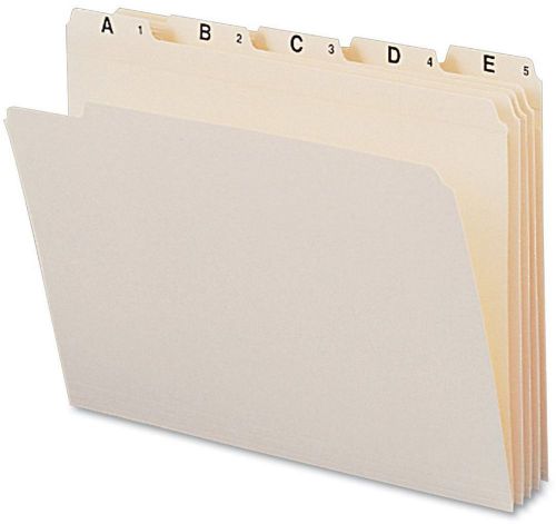 Top Tab Indexed Folders Alphabetic A Cut Tab Manila Per Set 1/5- 11777