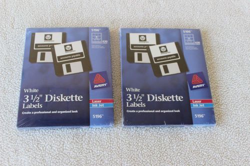 2 packs of Avery 3.5&#034; Diskette Labels for Floppy Disks -  1260 labels NEW #5196