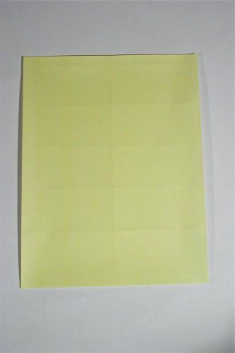250 sheets-2 x 4 1/4&#034; laser address labels-10/sheet-pms100 yellow-avery 5663 ok for sale