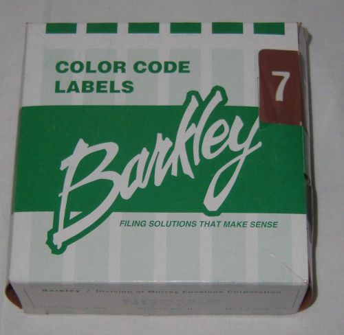 Barkley Color Code Labels Brown 7 Medical Office Labels