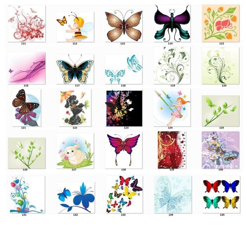 30 Personalized Address Labels Butterflies Buy 3 get 1 free (b3)