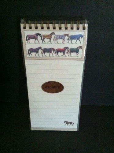 Magnetic equestrian note pad by pad blocks