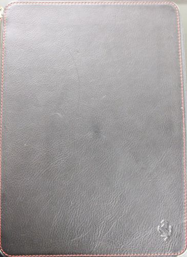 Used schedoni ferrari notepad holder in black leather with notepad for sale