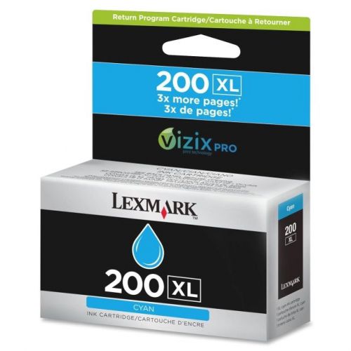 Lexmark supplies 14l0175 200xl cyan ink cartridge return for sale