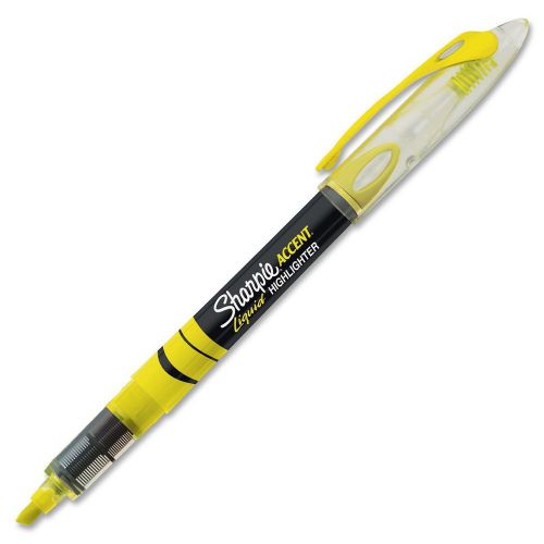 New sharpie 1754463 accent liquid pen-style highlighter, fluorescent yellow, for sale