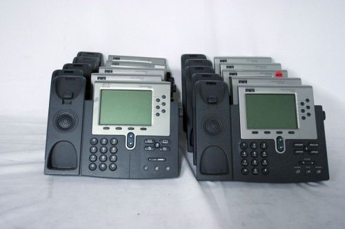 Lot of 10 CISCO CP-7960 / 7960G phones SOLD AS-IS for Part or Repair