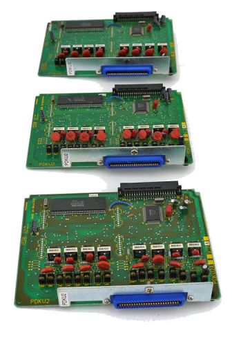 3x Toshiba Strata PDKU2A PDKU2 8 Circuit Digital Station Interface Card Ver. 2