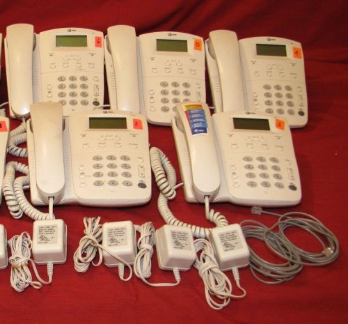 Lot of 6 AT&amp;T 922, 957  Speakerphones w/ Caller ID Display Telephones All Tested