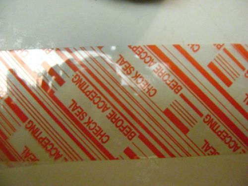 Scotch Brand Packing Tape &#034;Check Seal Before Accepting&#034;