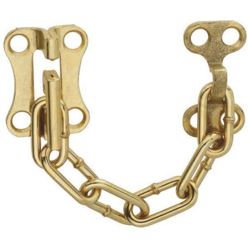National Mfg. N152181 Brass Chain Door Lock-BRS CHAIN DOOR FASTENER