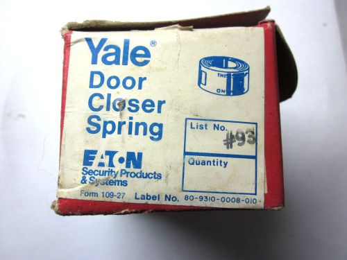Vintage Door Closer Process Steel Coil Spring Yale 13-19 Eaton 93 Norton C part