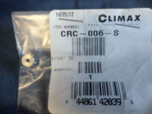 Climax Metal CRC-006-S Shaft Collar Set Screw Style 316 Stainless New