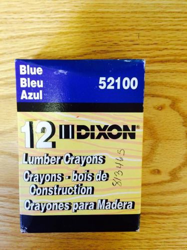 Dixon lumber crayon, permanent, blue, 12-count; 52100; 072067521002 for sale