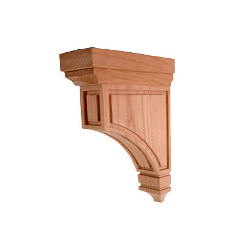 2-(TWO)-Maple- Small Mission Wood Corbels-  2 &#034; x 5 &#034; x 8 &#034;-  # CORBEL-M-1